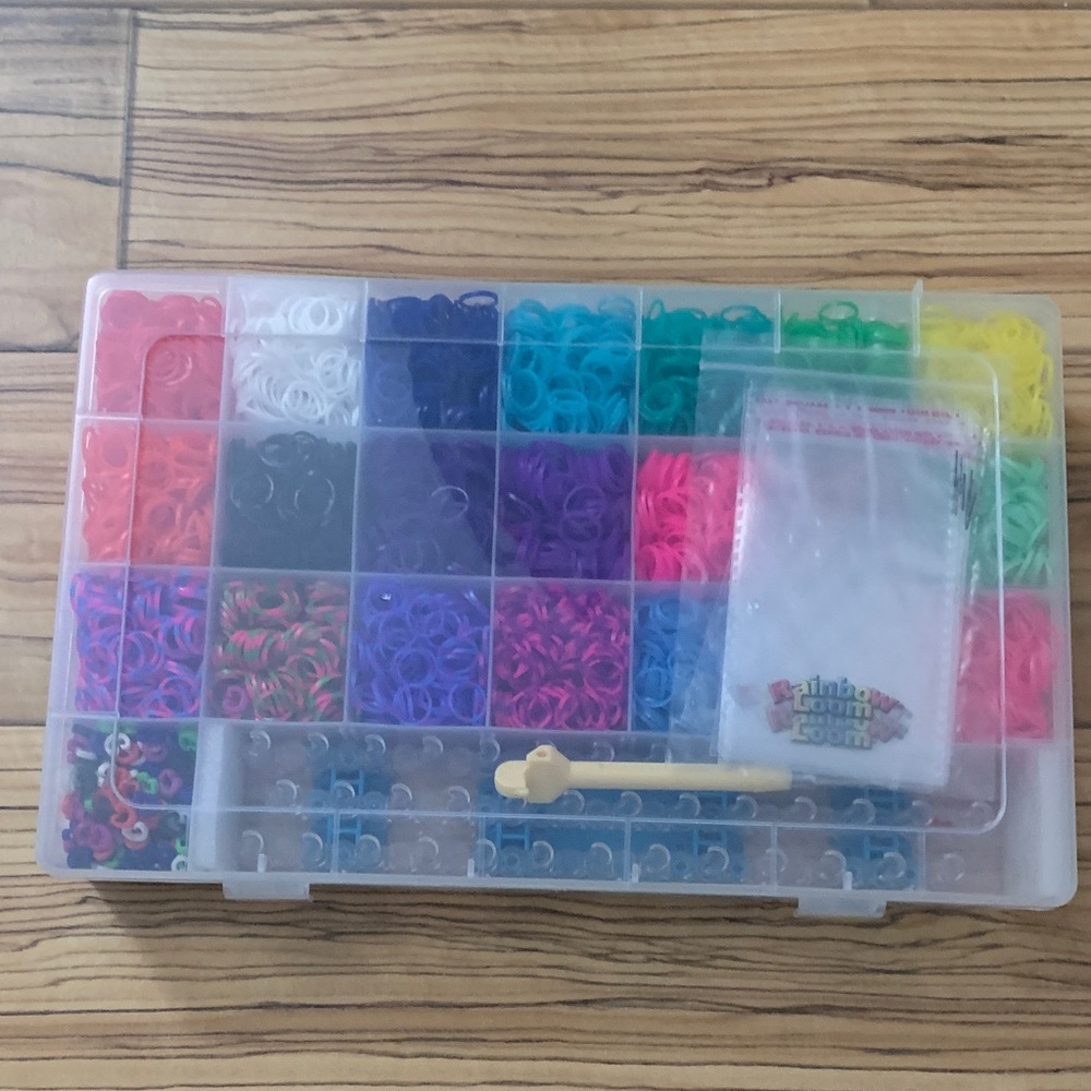 Rainbow Loom Colorful Rubber Bands Kit